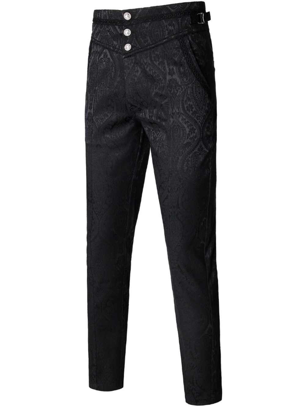 VATPAVE Mens L Gothic Pants Cosplay Costume Trousers Steampunk Victorian Pants